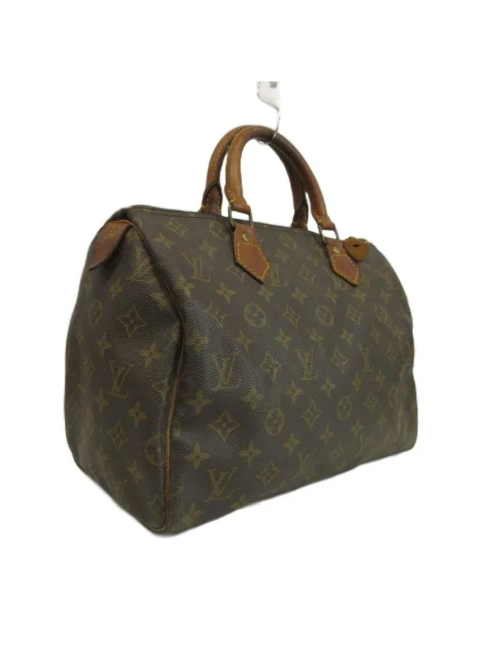 Louis Vuitton Vintage Speedy 30 Monogram Miniboston Leather All Over Pattern